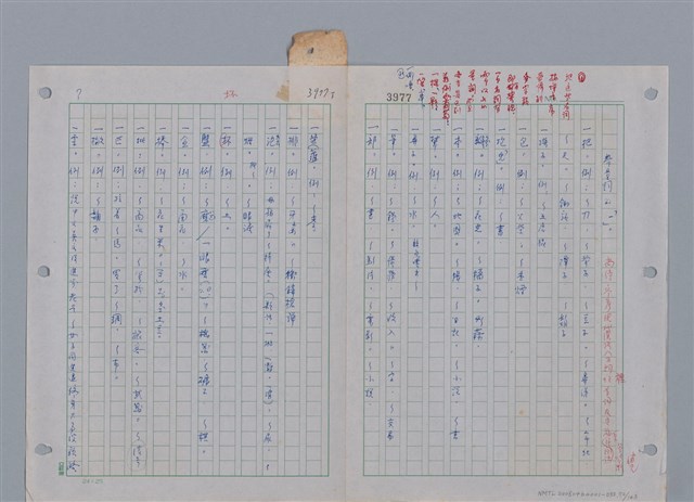 主要名稱：國台對照活用辭典印製手稿/副題名：ㄜˊ~一ˋ圖檔，第74張，共150張