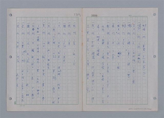 主要名稱：國台對照活用辭典印製手稿/副題名：ㄜˊ~一ˋ圖檔，第77張，共150張