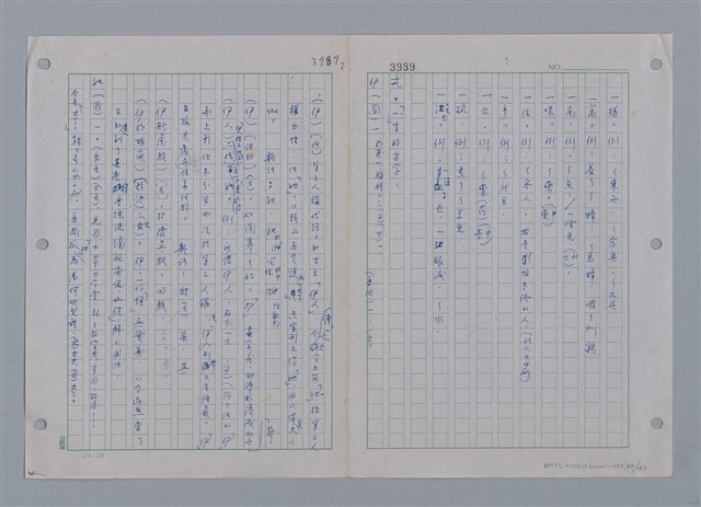 主要名稱：國台對照活用辭典印製手稿/副題名：ㄜˊ~一ˋ圖檔，第86張，共150張