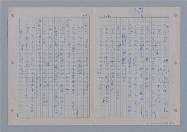 主要名稱：國台對照活用辭典印製手稿/副題名：ㄨ~ㄨㄥˋ圖檔，第13張，共132張