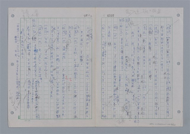 主要名稱：國台對照活用辭典印製手稿/副題名：ㄨ~ㄨㄥˋ圖檔，第95張，共132張