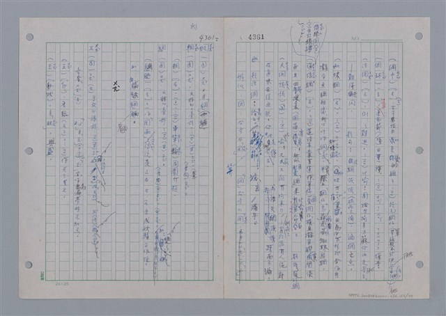 主要名稱：國台對照活用辭典印製手稿/副題名：ㄨ~ㄨㄥˋ圖檔，第124張，共132張