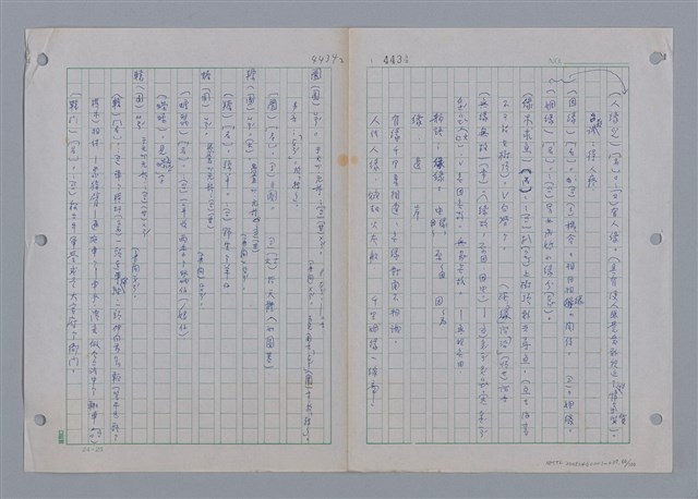 主要名稱：國台對照活用辭典印製手稿/副題名：ㄩ~ㄩㄥˋ圖檔，第66張，共102張