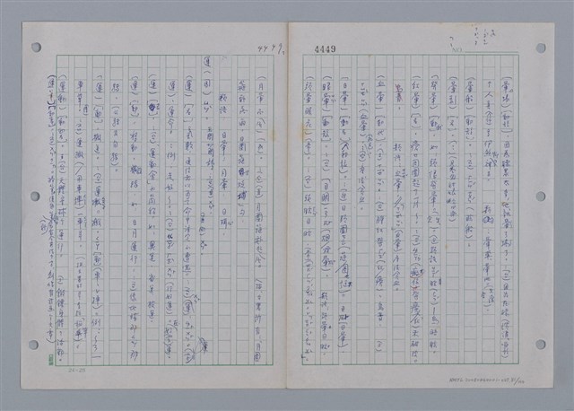 主要名稱：國台對照活用辭典印製手稿/副題名：ㄩ~ㄩㄥˋ圖檔，第82張，共102張