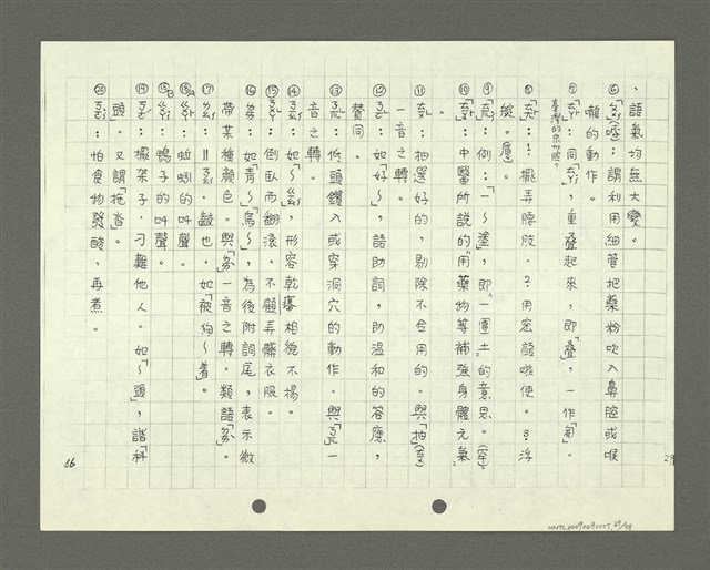主要名稱：綜合閩南方言基本字典 緒言（影本）圖檔，第70張，共103張
