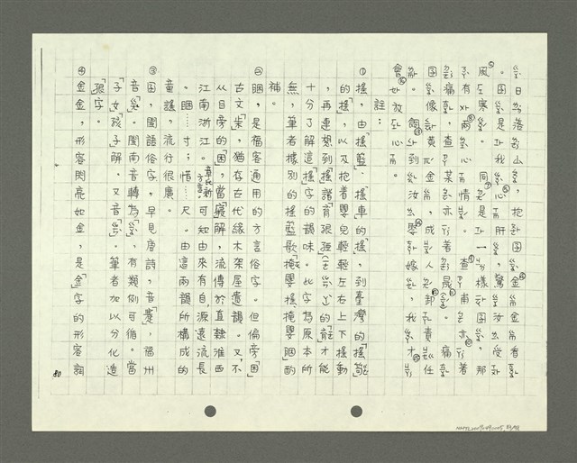 主要名稱：綜合閩南方言基本字典 緒言（影本）圖檔，第84張，共103張