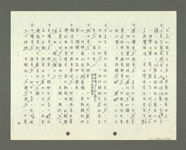 主要名稱：綜合閩南方言基本字典 緒言（影本）圖檔，第94張，共103張