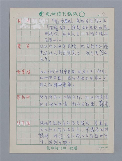 主要名稱：笠詩人小評/劃一題名：笠下的一群；笠詩人作品選讀圖檔，第5張，共17張