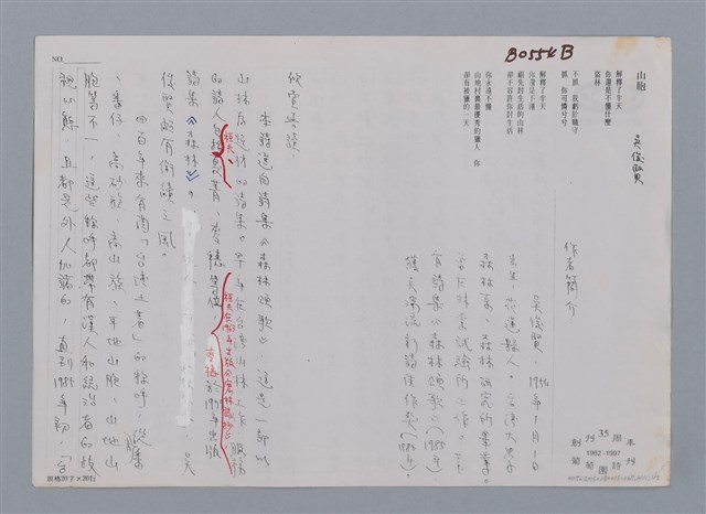 主要名稱：山胞 吳俊賢/劃一題名：笠下的一群；笠詩人作品選讀圖檔，第3張，共4張