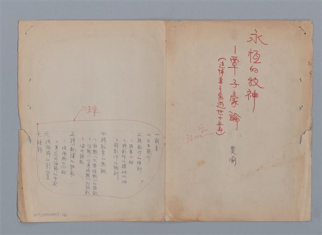 主要名稱：永恆的牧神――覃子豪論/副題名：追悼覃子豪逝世15周年圖檔，第1張，共70張