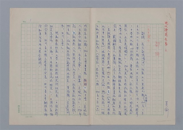 主要名稱：鄒絳/劃一題名：現代譯詩名家鳥瞰圖檔，第1張，共6張