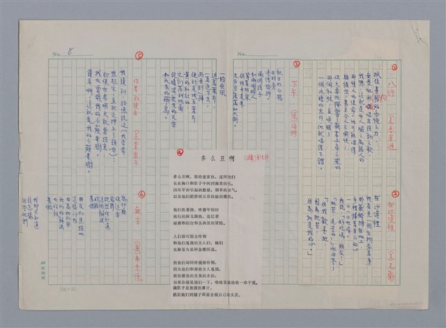 主要名稱：綠原/劃一題名：現代譯詩名家鳥瞰圖檔，第8張，共8張