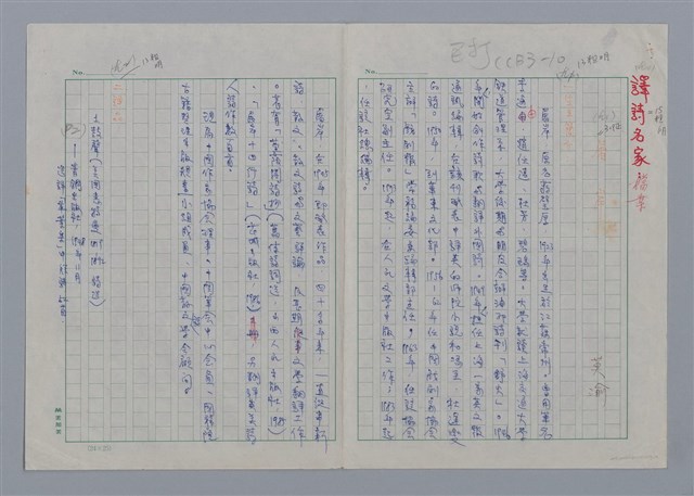 主要名稱：屠岸/劃一題名：現代譯詩名家鳥瞰圖檔，第1張，共4張