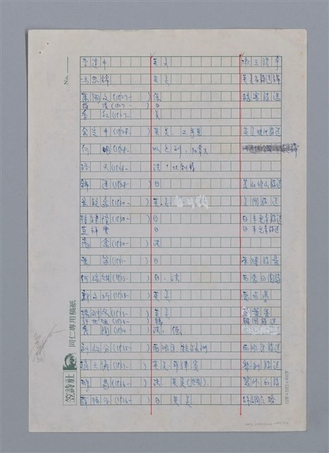 主要名稱：台灣譯詩隊伍簡錄/劃一題名：彩筆傳華彩——台灣譯詩20家圖檔，第2張，共4張