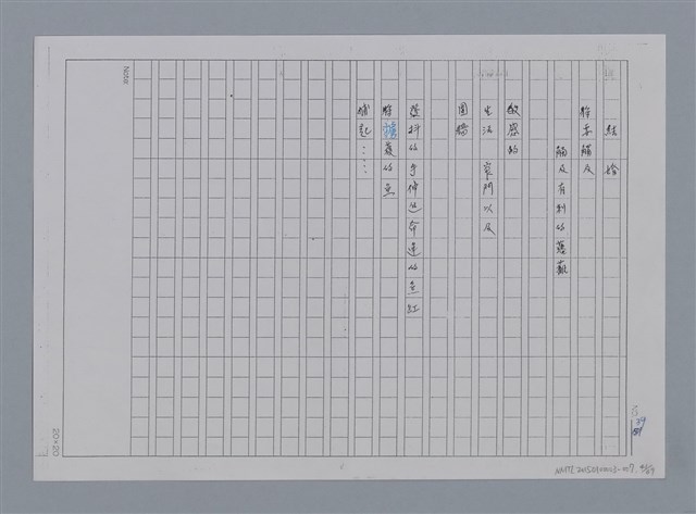 主要名稱：卷1 羅浪中文詩集（影本）/劃一題名：《羅浪詩文集》編輯資料圖檔，第41張，共72張