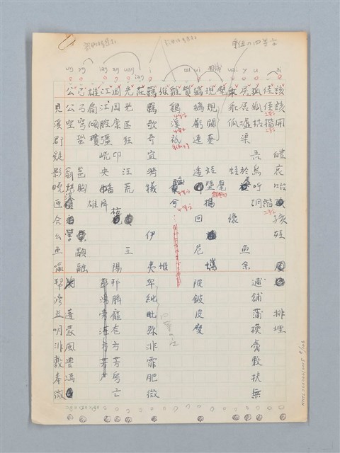 主要名稱：《古今韻會舉要》研讀筆記圖檔，第8張，共107張