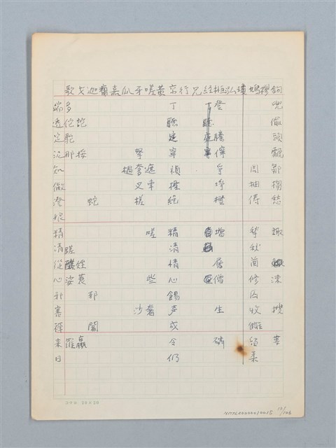 主要名稱：《古今韻會舉要》研讀筆記圖檔，第13張，共107張