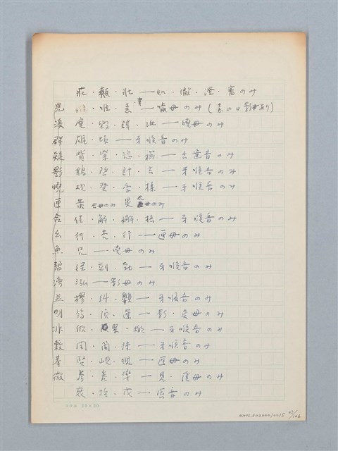 主要名稱：《古今韻會舉要》研讀筆記圖檔，第23張，共107張