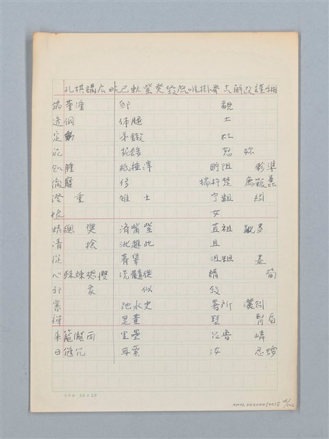 主要名稱：《古今韻會舉要》研讀筆記圖檔，第26張，共107張