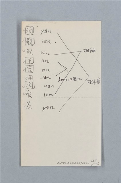 主要名稱：《古今韻會舉要》研讀筆記圖檔，第65張，共107張