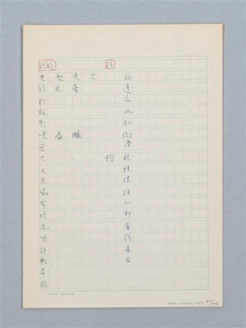 主要名稱：《古今韻會舉要》研讀筆記圖檔，第80張，共107張
