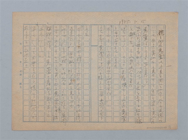 主要名稱：無題名：鏡に向った恵萱は片目を閉じてみたり大きく目開…圖檔，第1張，共7張