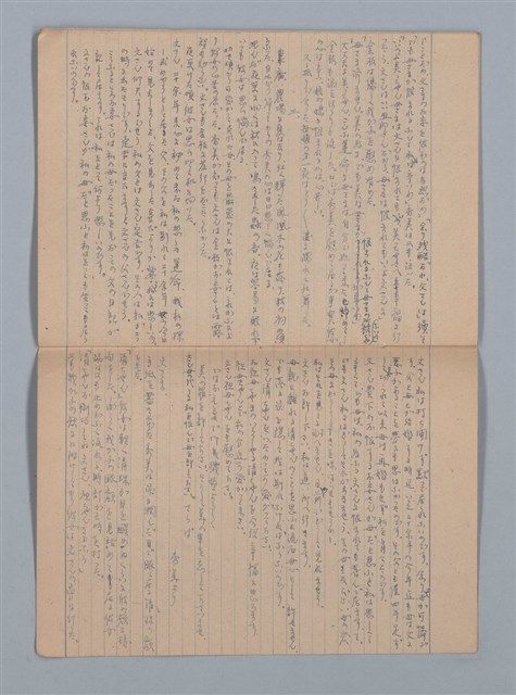 主要名稱：描繪キ；月光ノ影；笛ノ音；母ノ償；秋の初め頃（無書皮筆記本）圖檔，第16張，共19張