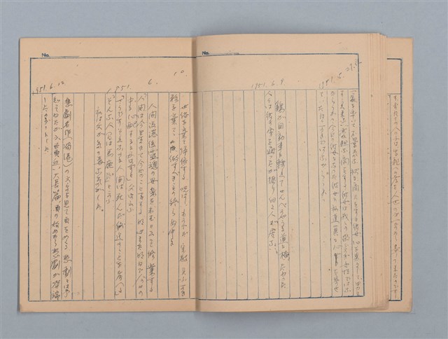 主要名稱：1951-02-01～1951-08-30 記事（筆記本）圖檔，第13張，共21張