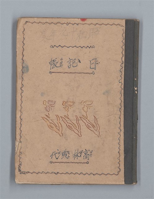 主要名稱：昭和19年度 日記帳（筆記本）圖檔，第1張，共36張