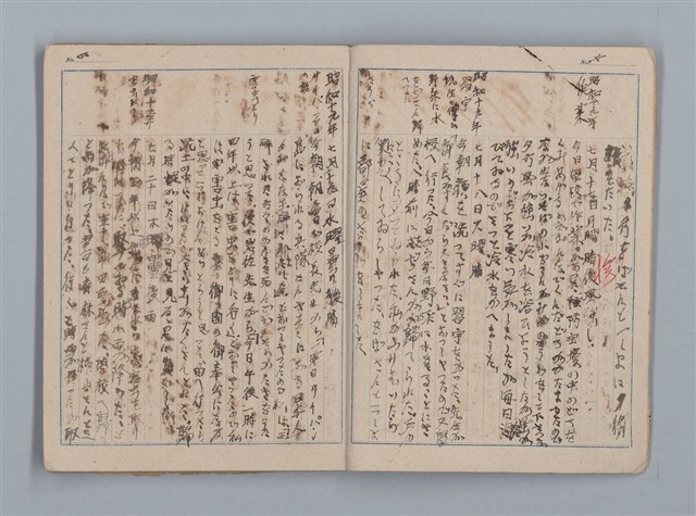 主要名稱：昭和19年度 日記帳（筆記本）圖檔，第4張，共36張
