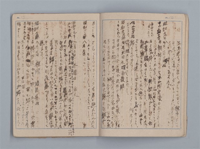 主要名稱：昭和19年度 日記帳（筆記本）圖檔，第8張，共36張