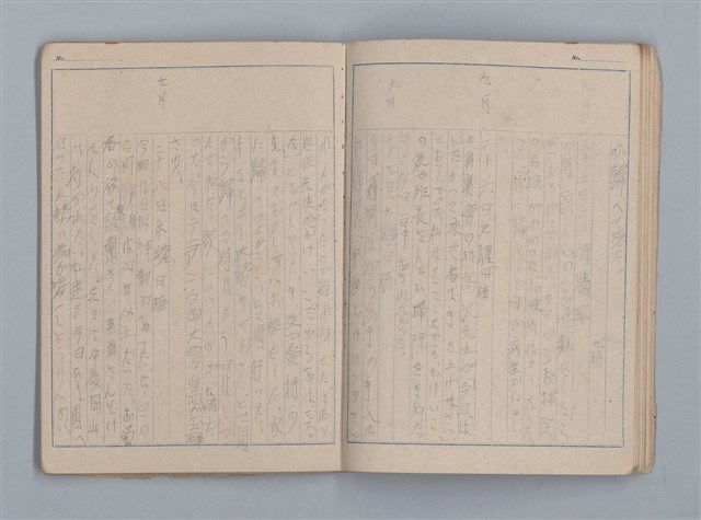 主要名稱：昭和19年度 日記帳（筆記本）圖檔，第21張，共36張