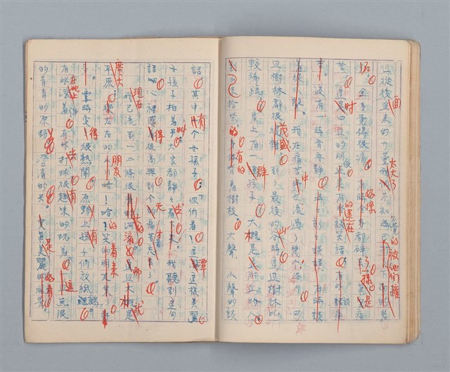 主要名稱：省立高雄女子中學作文簿：初中部二年級（「我的家庭」等）圖檔，第15張，共27張
