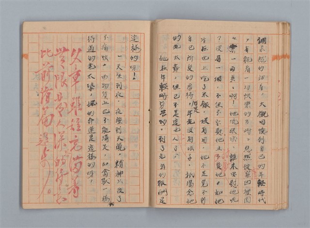 主要名稱：省立高雄女子中學作文簿：初中部三年級（「升入初三後感言」等）圖檔，第17張，共28張