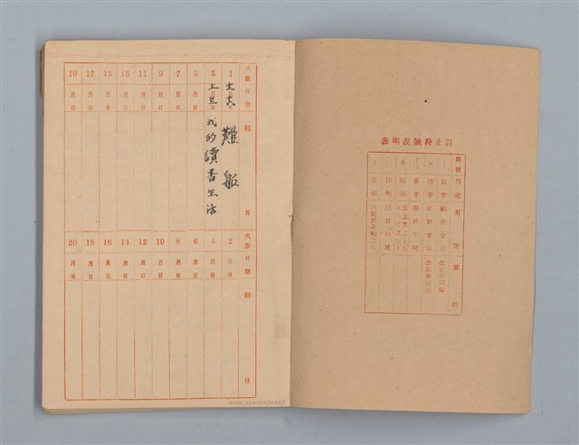 主要名稱：省立高雄女子中學作文簿：初中部三年級上學期（「難船」等）圖檔，第2張，共16張