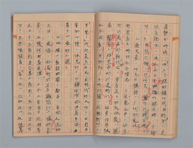 主要名稱：省立高雄女子中學作文簿：初中部三年級上學期（「難船」等）圖檔，第10張，共16張