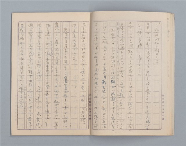 主要名稱：無題名：始業式の後二年松組の担任...等雜記、短文（作文簿）圖檔，第8張，共25張