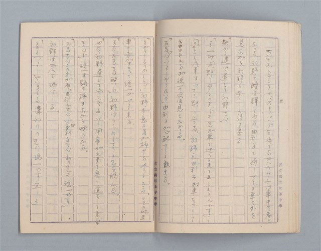 主要名稱：無題名：始業式の後二年松組の担任...等雜記、短文（作文簿）圖檔，第10張，共25張
