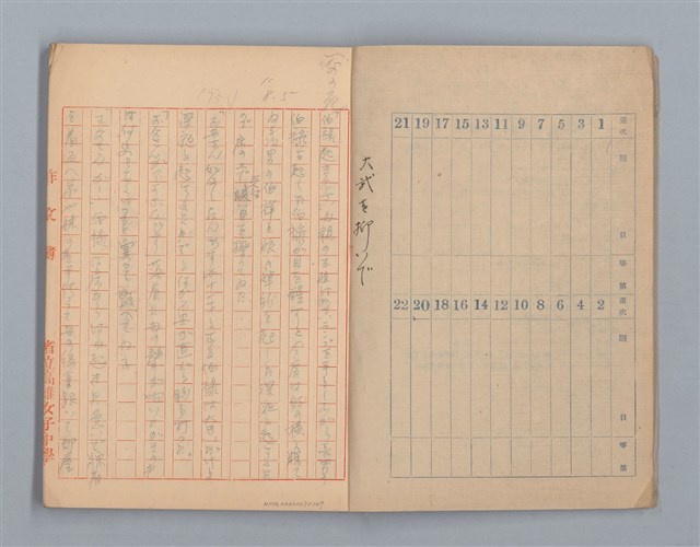主要名稱：無題名：「伯祿起きなさい」母親のお娃....等（作文簿）圖檔，第3張，共29張