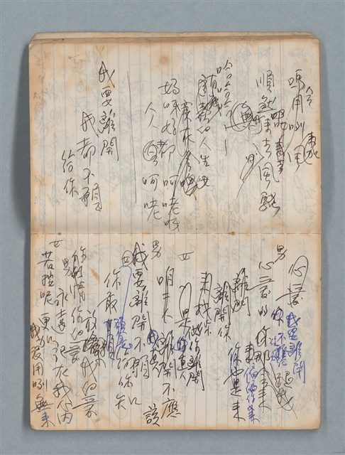 主要名稱：74年作詞簿 NO.4（筆記本）圖檔，第19張，共85張