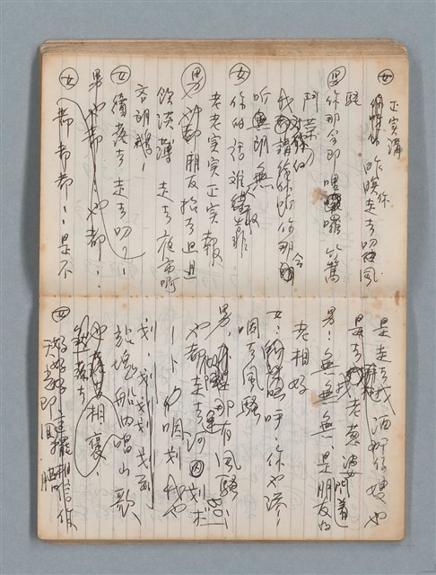 主要名稱：74年作詞簿 NO.4（筆記本）圖檔，第40張，共85張