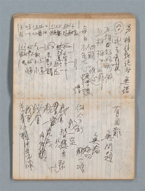 主要名稱：74年作詞簿 NO.4（筆記本）圖檔，第41張，共85張