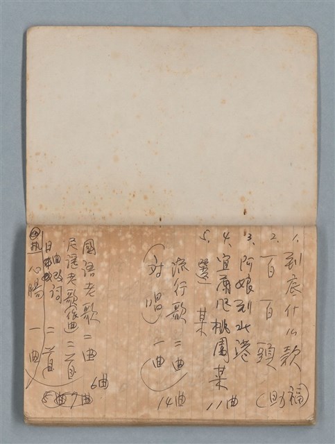 主要名稱：74年作詞簿 NO.4（筆記本）圖檔，第82張，共85張