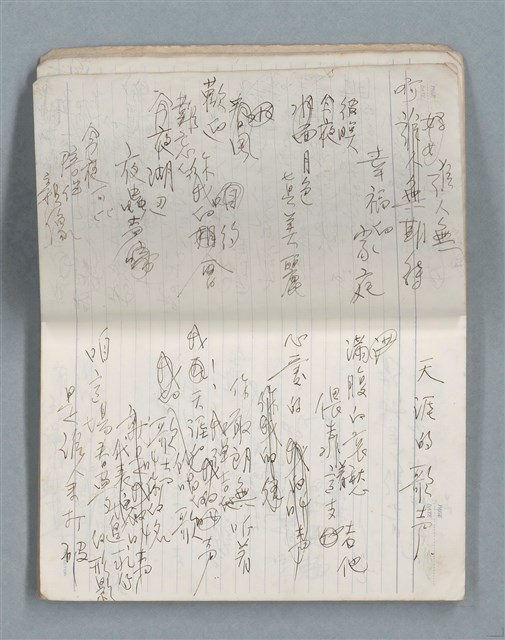 主要名稱：75年作詞簿 NO.1（筆記本）圖檔，第8張，共100張