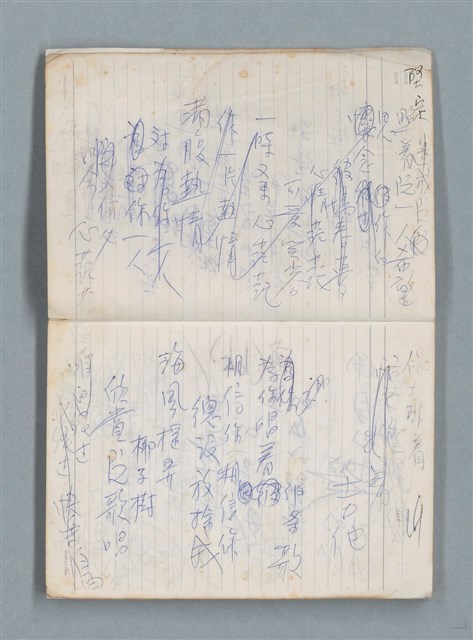 主要名稱：76年作詞簿 NO.2（筆記本）圖檔，第5張，共100張