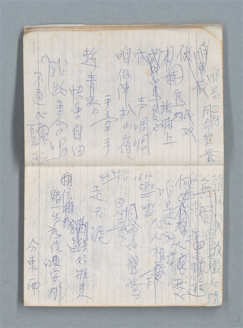 主要名稱：76年作詞簿 NO.2（筆記本）圖檔，第9張，共100張