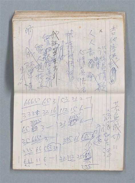 主要名稱：76年作詞簿 NO.2（筆記本）圖檔，第37張，共100張