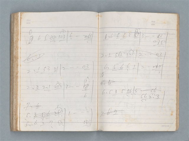 主要名稱：76年作詞簿 NO.2（筆記本）圖檔，第84張，共100張