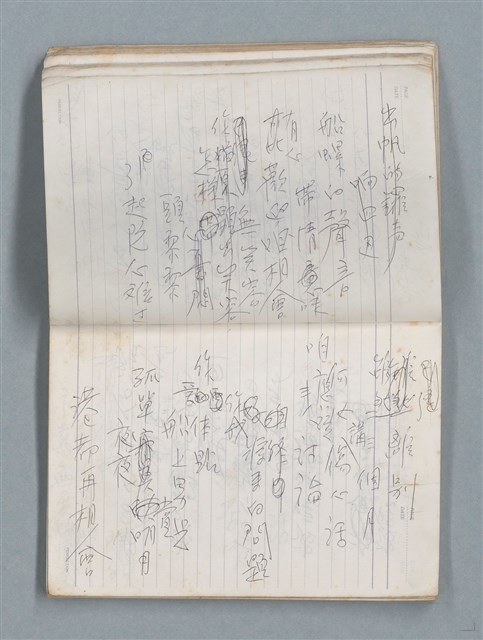 主要名稱：76年作詞簿 NO.4（筆記本）圖檔，第28張，共95張