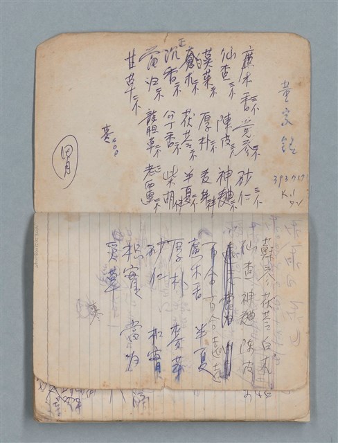 主要名稱：78年作詞簿 NO.1（筆記本）圖檔，第3張，共86張